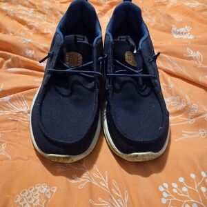 Hey Dude Navy Blue Boat Shoes